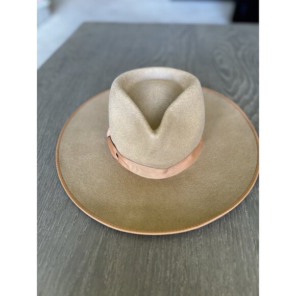 Lack of Color Women\'s Zulu Rancher Wool Hat Fedora Sand Brown Size M main image 6